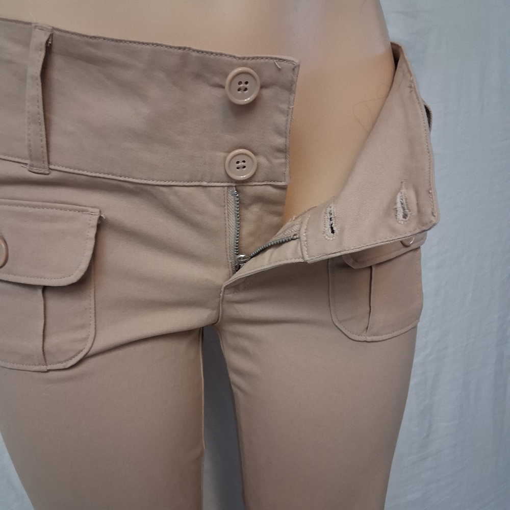 Wild Fable New Beige Flare Pants with Pocket Details Size 4 - Picture 7 of 17